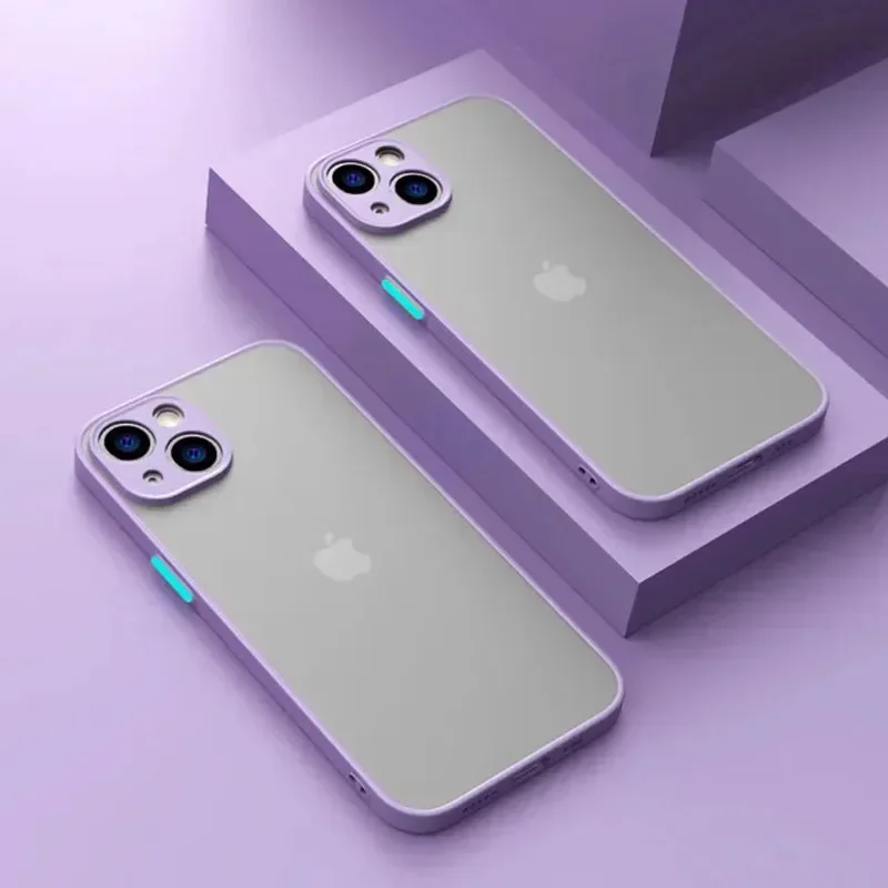 Luxury Matte Shockproof Phone Case - Soft Silicone Finish