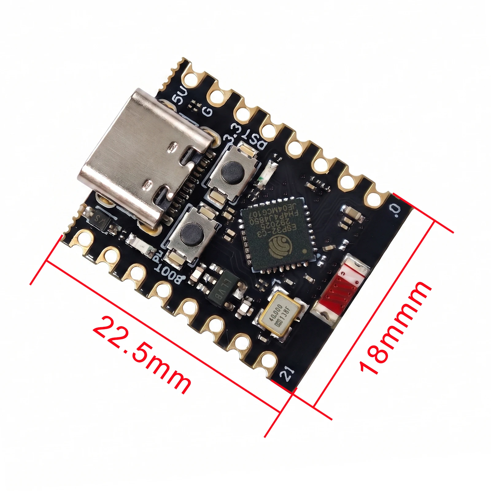 รูปสินค้า ESP32-C3 บอร์ดพัฒนา IoT WiFi Bluetooth ขนาดกะทัดรัด