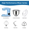 9.5 Qt Stand Mixer, 10-Speed Tilt-Head Food Mixer, Vezzio 660W Kitchen Electric Mixer with Stainless Steel Bowl, Blue 2