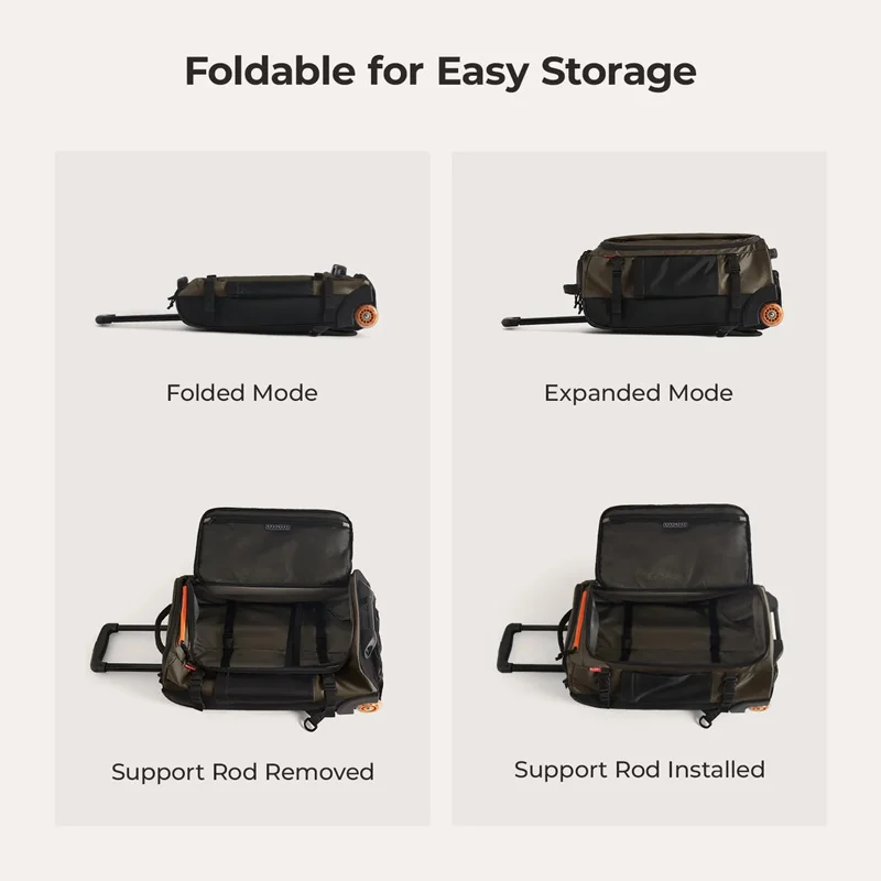 Vacuum Compression Backpack with Wheels 4