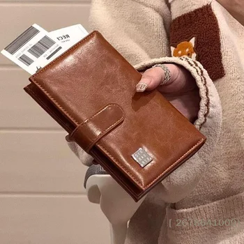 ⚑ Portafoglio da Viaggio per Passaporto, Porta Carte RFID Bloccante per Donna e Uomo, Porta Documenti e Biglietti Aerei, Portafogli Multifunzione