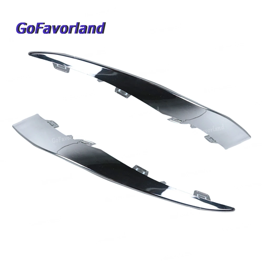 

Chrome Pair Front Left Right Bumper Moulding Trim Plastic 2058858602 2058858702 For Mercedes W205 C-Class 2019-2020