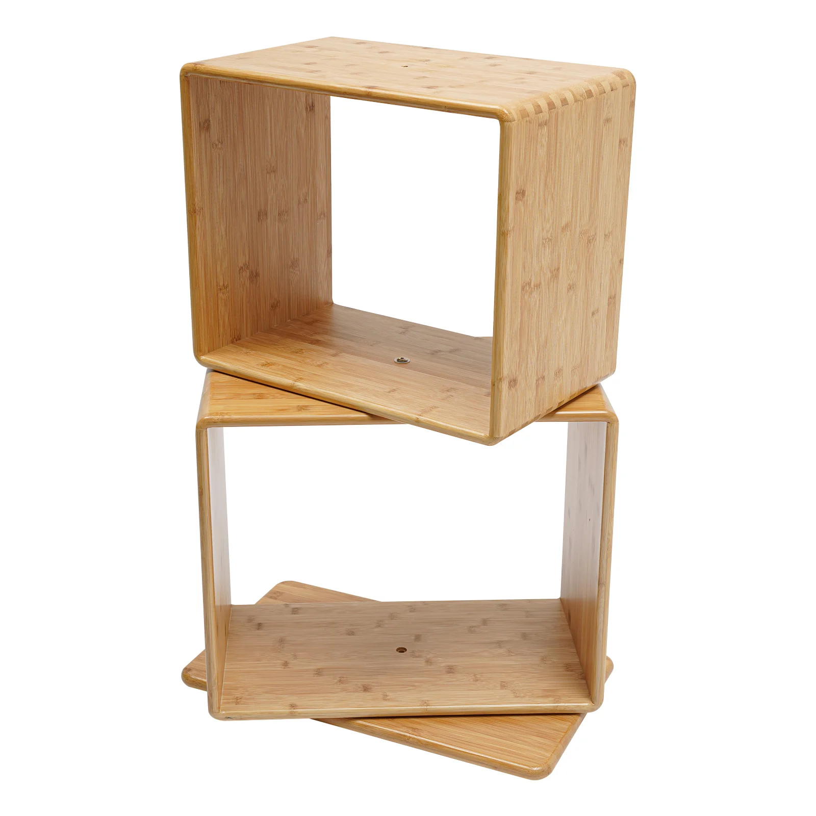 2 Tiers Creative Open Book Cabinet with Good Load Capacity for Indoor Use 2
