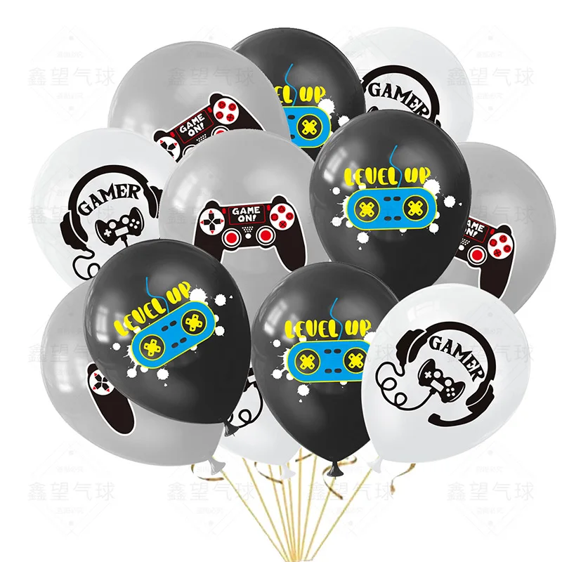 HYZMSZA Kit Fête Jeu Vidéo 104 Pièces - Sacs Bonbons, Bracelets, Porte-Clés, Autocollants - Thème Gamer