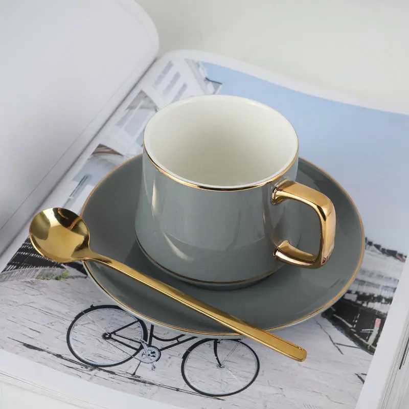 Coffee cups, ceramics for men and women, European style, small luxury