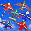 1PC Cartoon Children Kite Blue Red Fighter Rainbow Plane Kite For Kids Adults Large Huge Delta Kite Outdoor Toy  Воздушный Змей 3
