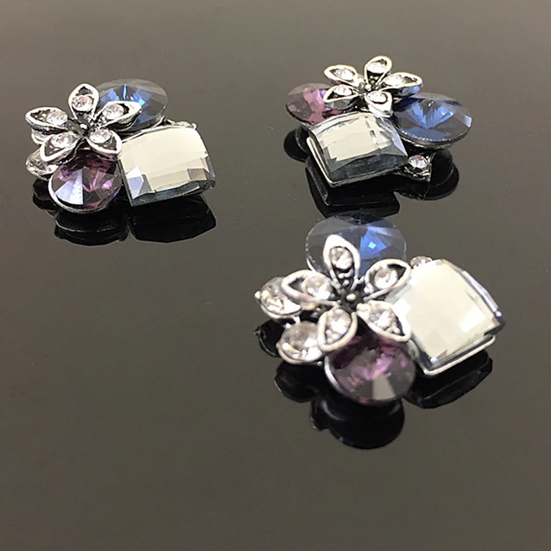 

10Pcs Alloy Rhinestone Jewelry Accessories 16MM DIY Band Costume Accessories Wedding Holiday Party