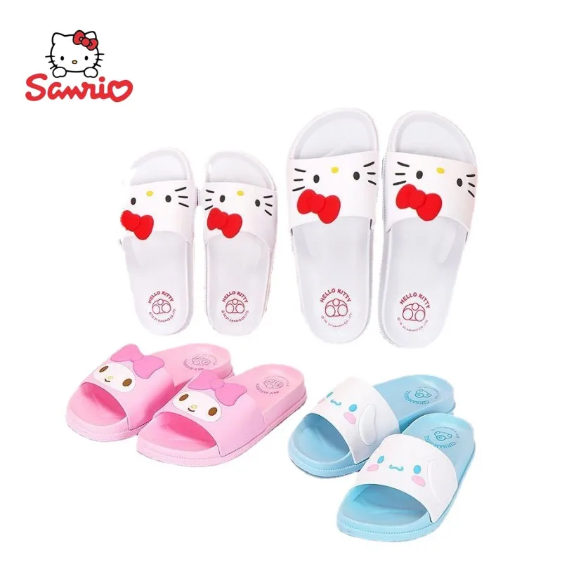 Sanrio Anime Cartoon Girls Slippers Summer Melody Slipper Indoor Parent