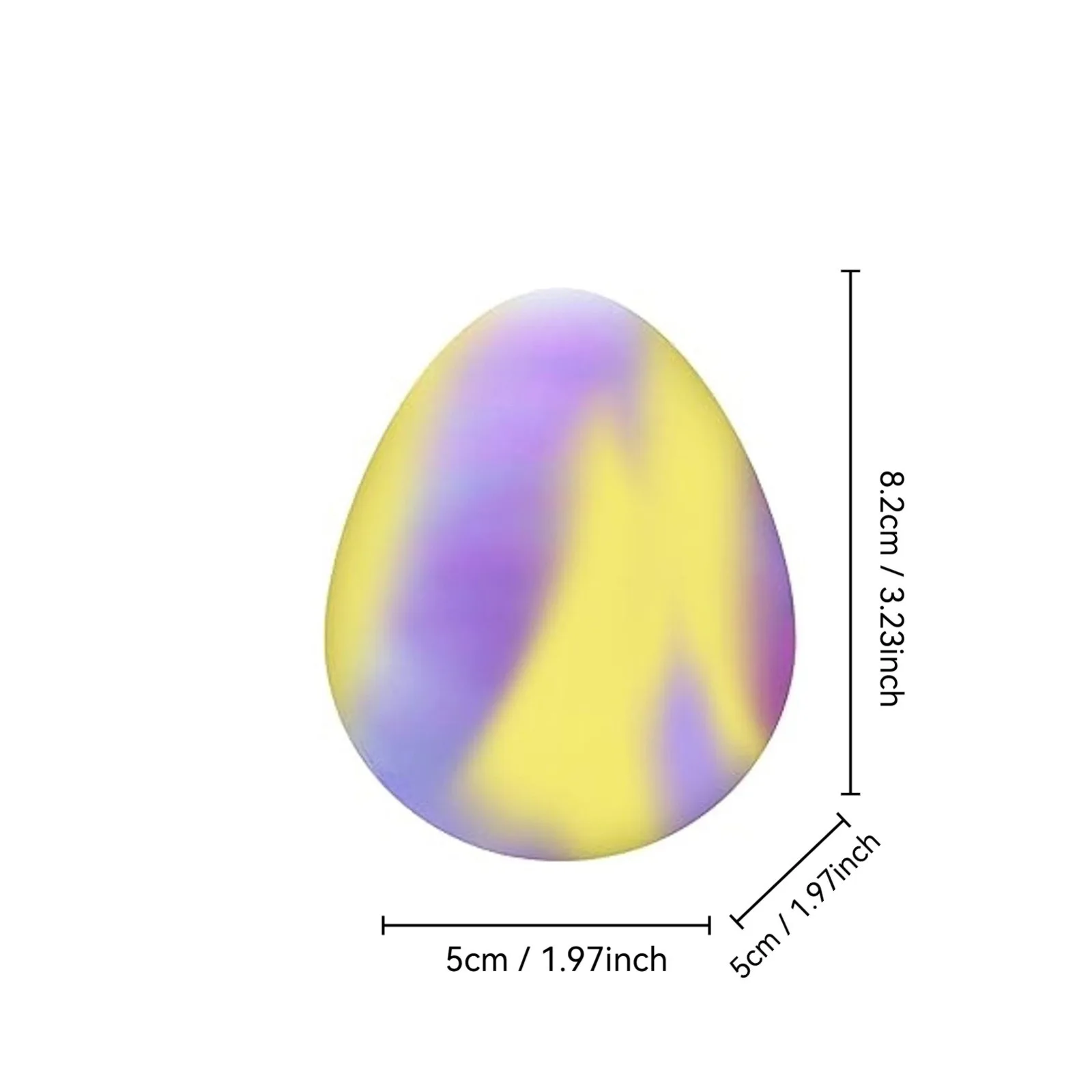 Color Changing Dippin Dazzler Egg Easter Egg Revival Holiday Stress Relief Toy Soft Rubber, Vinyl, And Kneading Music_voghion.com