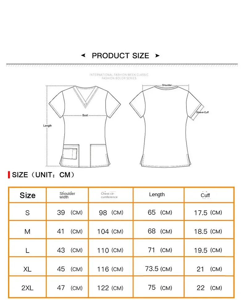Stretch nurse uniform dental clinic V-neck surgical gown Christmas pet hospital work clothes women's short-sleeved tops