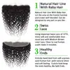Water Wave Hair 13x4 Transparent Lace Frontal Pre plucked 100% Human Hair Natural Hair Line 4x4 Lace Closure With Baby Hair 5