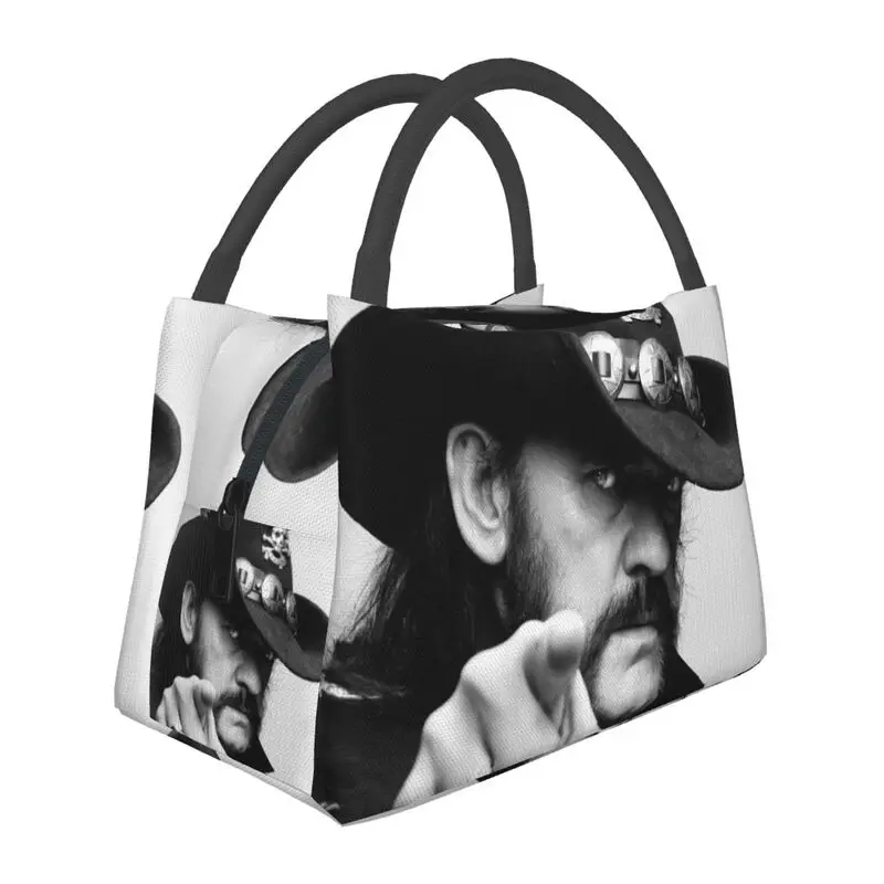 

Retro Rock Singer Lemmys Insulated Lunch Bag for Women Leakproof Thermal Cooler Lunch Tote Work Picnic