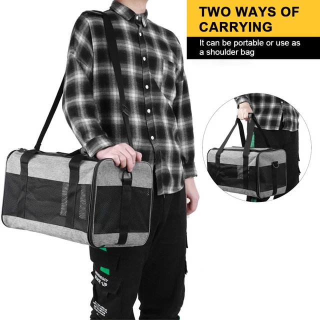 Dog Carrier Bag Soft Side Backpack Cat Pet Carriers Dog Travel Bags Collapsible Travel Pet Outing Bag 5