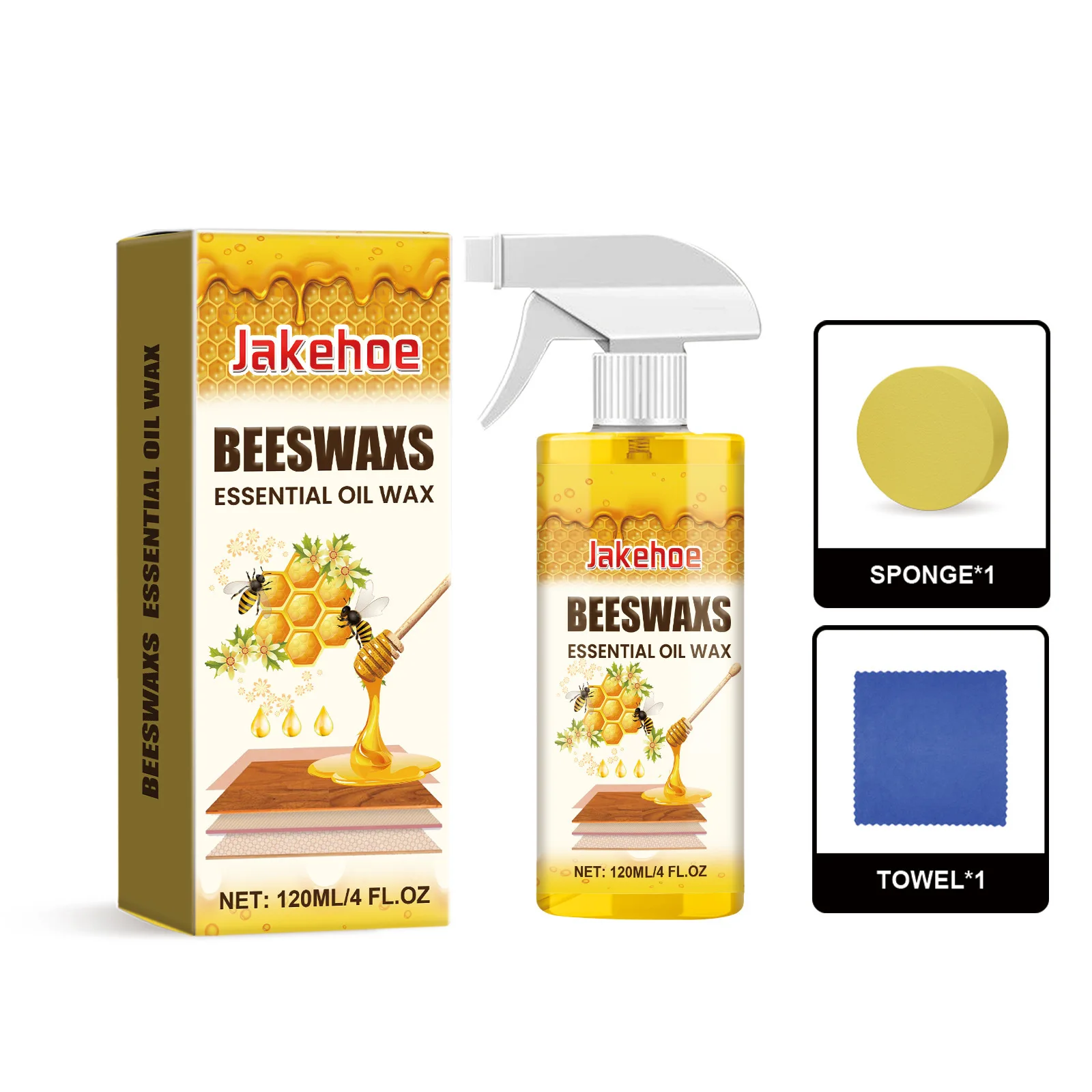BeeShine Floor Polish Spray — Natural Gloss, Instant Restore