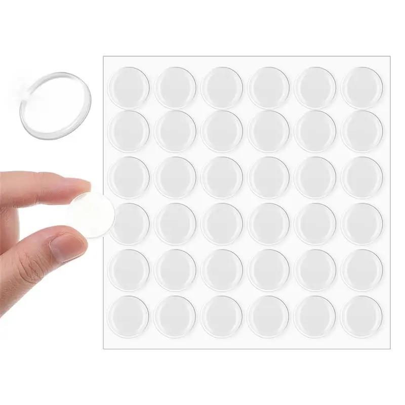 36pcs Cabinet Bumpers Clear Adhesive Bumpers Self Stick SoftSilicone Pads Glass Table Top Pads Furniture Nonslip
