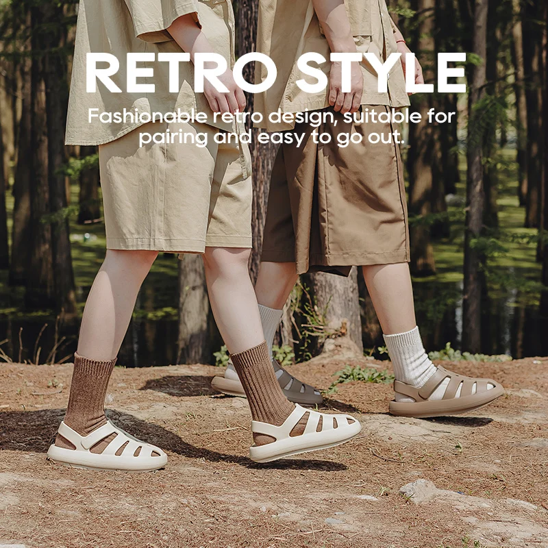 UTUNE Roman Sandals For Women Men Couple Outdoor Beach Shoes SummerThick Cushion Breathable Non-slip Platform Sandal White