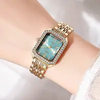 Fashion Rectangle Women Watches Ladies Rhinestone Quartz Watch Bracelet Strap Wristwatch Reloj Mujer（Without Box） - Image 4
