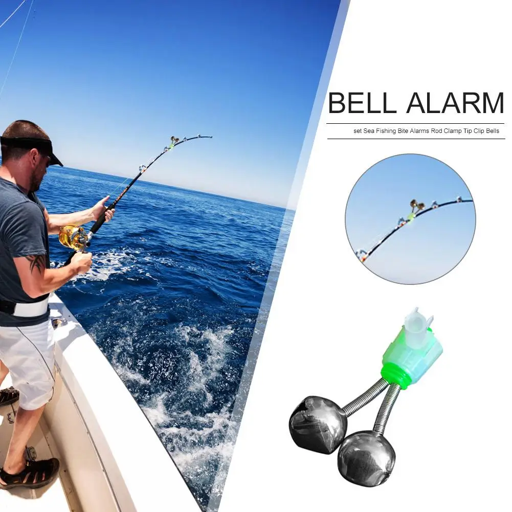 20-1PCS Fish Bite Alarm Twin Spiral Bells Fishing Indicator Bait Alarm Outdoor Night Fishing Alarm Bell Fishing Equipment 2
