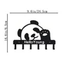 1pc Fascinating Cute Panda Keychain Wall Mounted Coat Rack Keychain Key Hanger Towel Rack Intriguing Wall Mounted Item 2