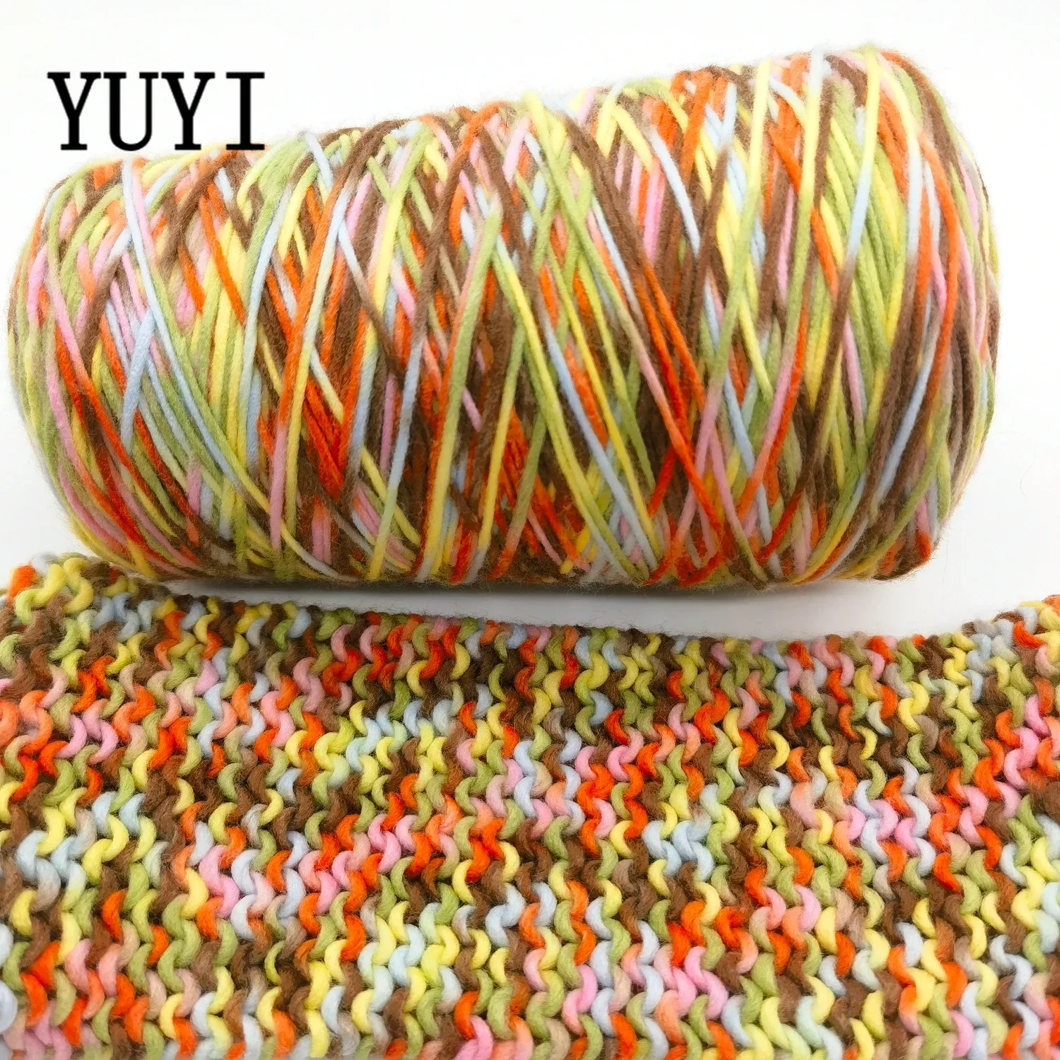 

YUYI 250g Chunky Blanket Knitting Rainbow Yarn Luxury Thick Polyester Jumbo Weaving Crochet Craft Yarns for Throw