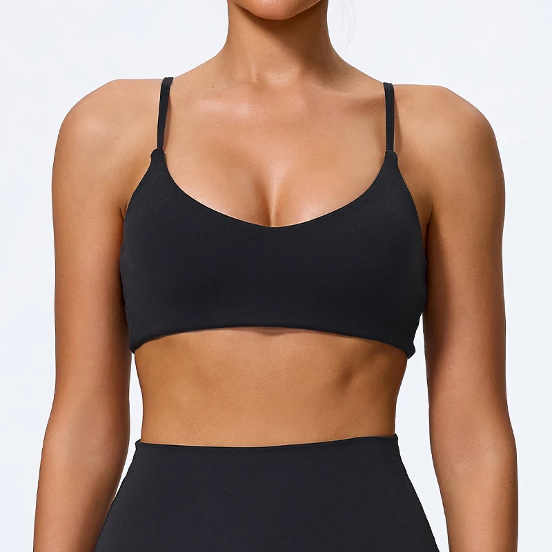 Hearuisavy Summer Super-Soft Women Quick Drying Sports Bra Breathable Gym Workout Top Fitness Underwear Push Up Running Yoga Top_voghion.com
