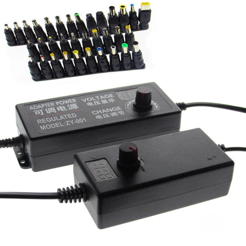 Adaptateur Secteur Réglable Ac À Dc 3V-12V 3V-24V 9V-24V Avec Écran D
