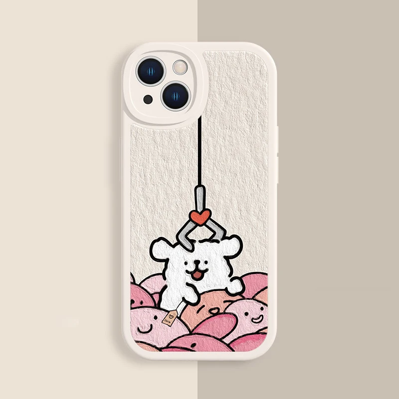 Korean Maltese Phone Case For Lovers Couples for Samsung Galaxy 24 23 22 21 Plus Ultra FE A73 A72 A71 A52 A51 A32 Mobile Case