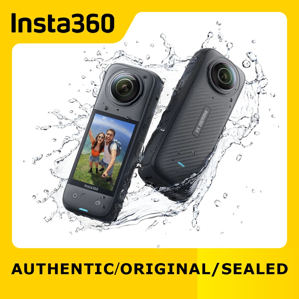 Insta360 X4 Waterproof 8K 360 Action Camera 4K Wide-Angle Video AI Editing Stabilization Sports Travel Outdoor