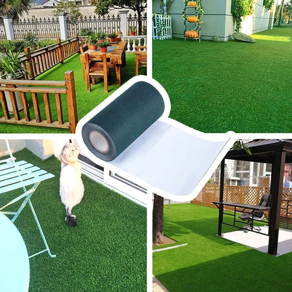 Single-Side Artificial Grass Seam Tape Garden Lawn Green Tape Synthetic Lawn Grass Carpet Fixed Connection Tape