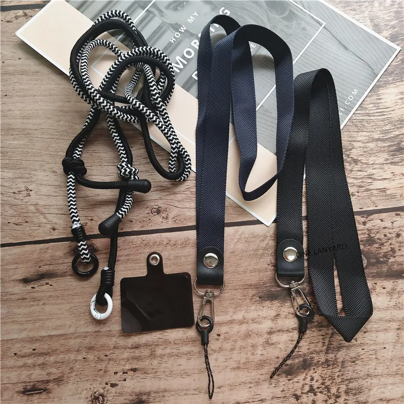 Universal Black Lanyard Neck Strap for ID Holders and Accessories