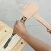 DIY Leather Beech Solid Woodworking Mallet Carpenter Woodworking Hammer Wood Head Hammer Hand Operated Tools 2