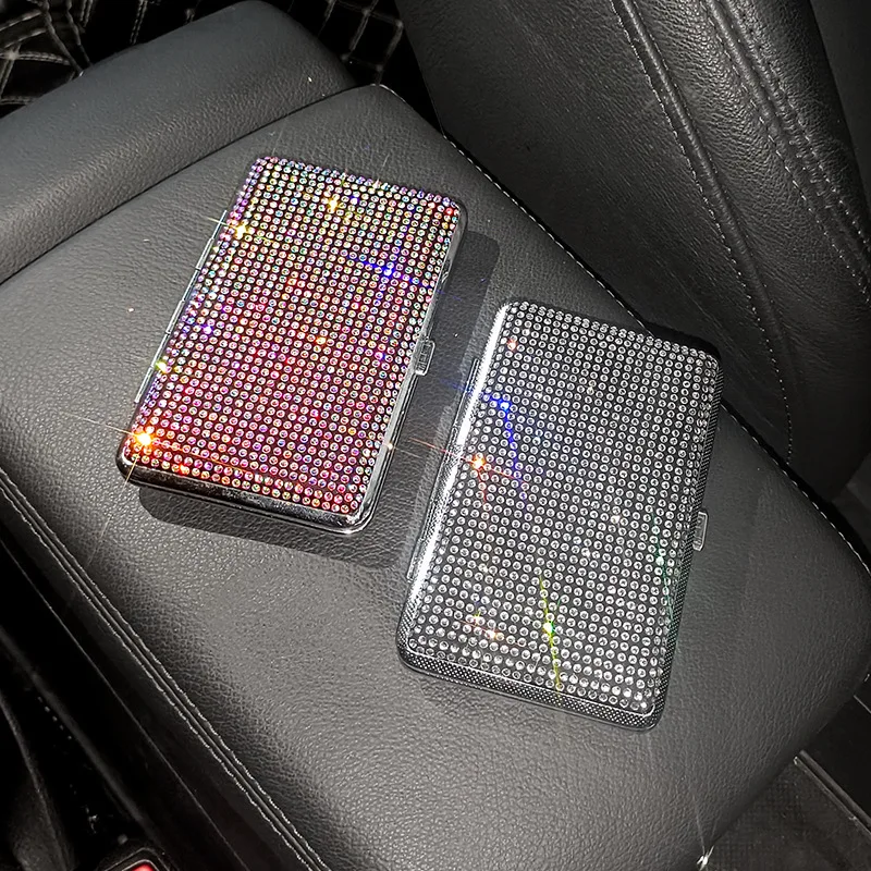 Elegant Rhinestone Luxury Cigarette Case Set - Premium Gift