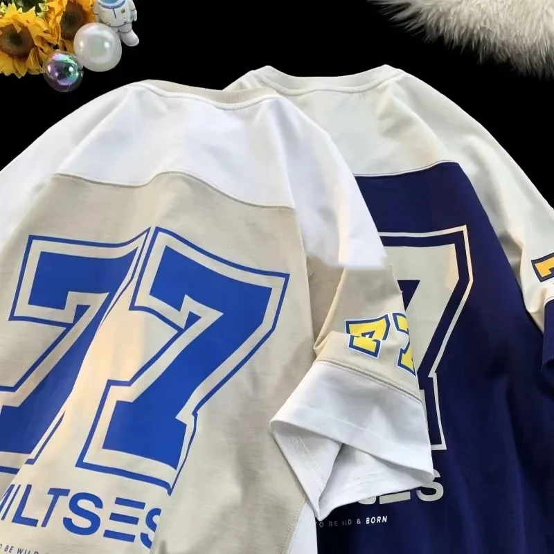 تي شيرت بأكمام قصيرة لكرة السلة برقبة دائرية للرجا...