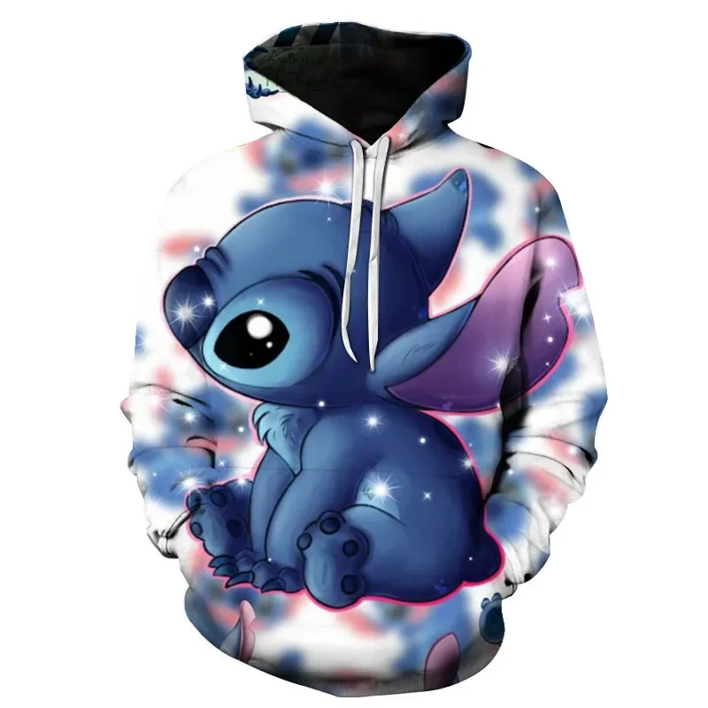 thumbnail image 1 of Nueva sudadera con capucha de dibujos animados para niños con estampado 3D de Disney Stitch, sudadera con capucha para hombre, chaqueta informal de calle de moda, sudadera con capucha para hombre, 1 of 4
