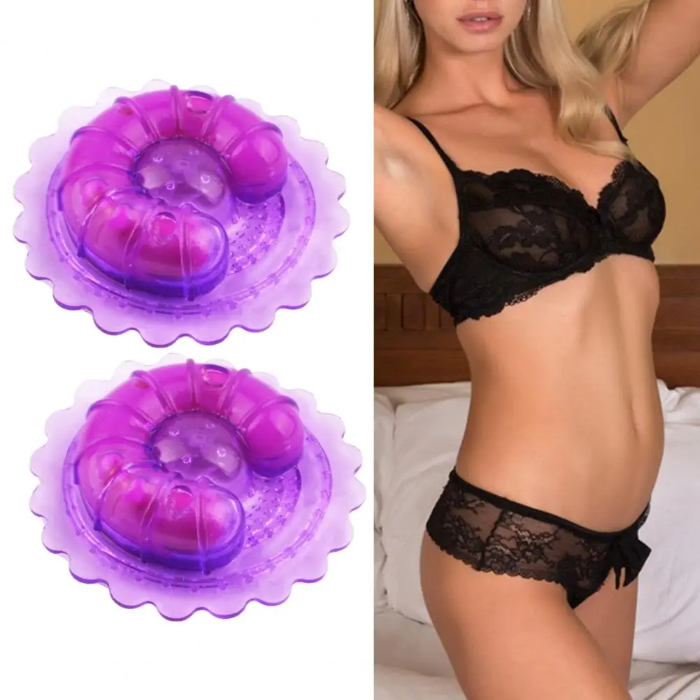 Nipple Sex Toys 1 Pair Nipple Vibrators Non-Irritation Chest Clips Soft Rubber Strong Stimulus Breast Sucker Clips
