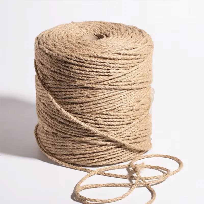 1mm-14mm Natürliche Jute-Schnur Kordel Band Bastelmaterial DIY Hochzeit Jute-Faden Handgemachte Näharbeit Party Weihnachten Heim-Dekoration – Detail 7