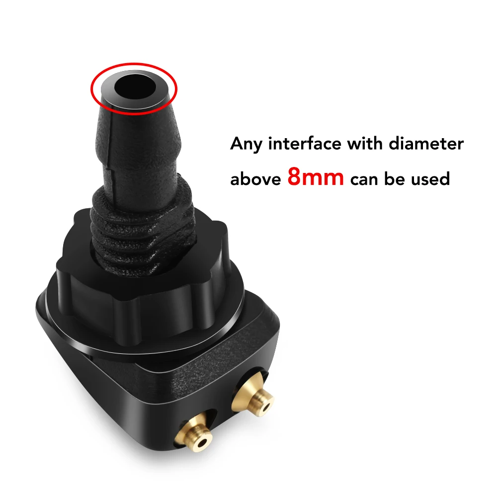 2Pcs Front Windshield Washer Nozzles – Adjustable Spray Jets for Jeep&Dodge Ram 1500 2500 3500,Challenger,Caliber,Clog-Resistant