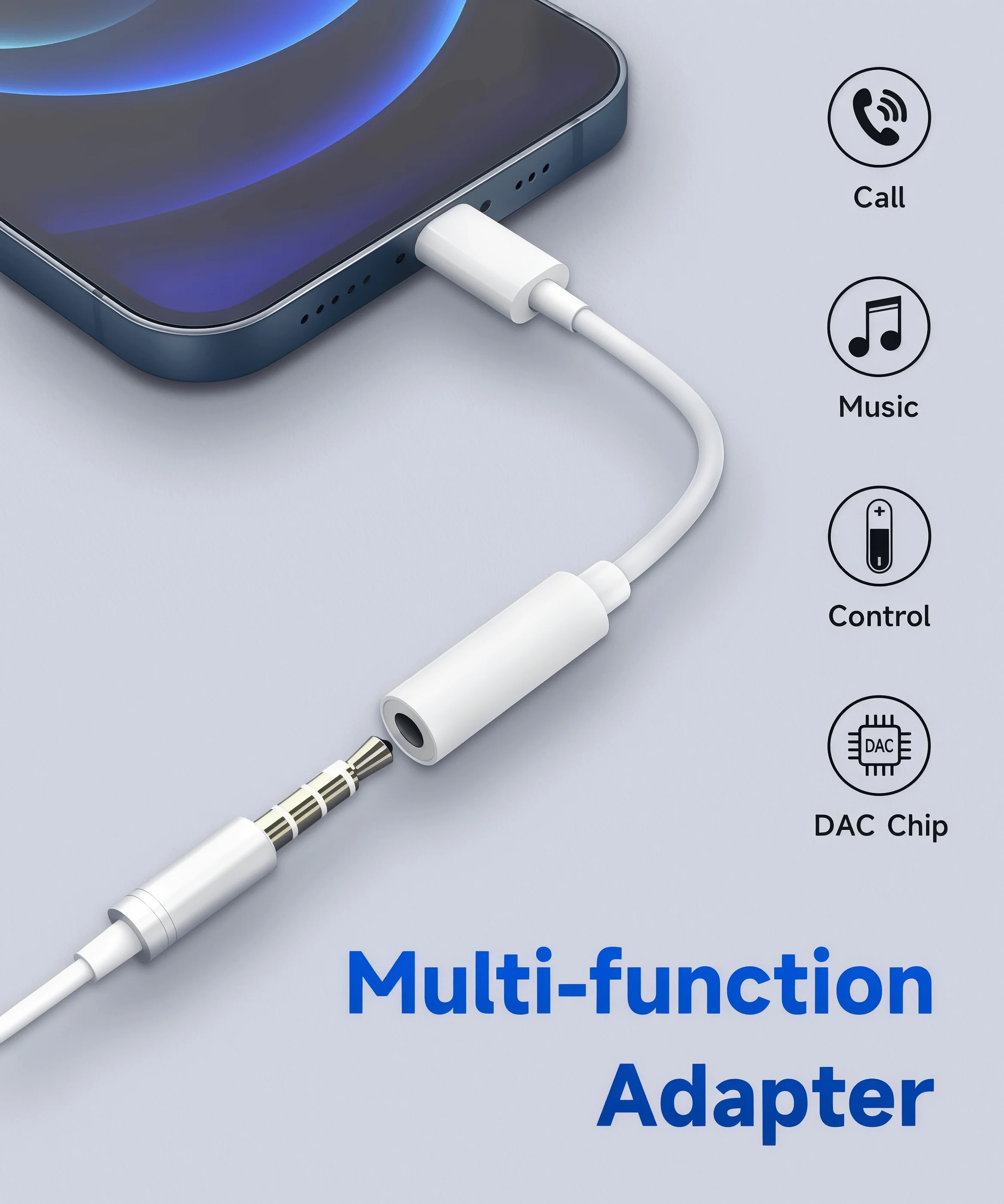 Premium USB-C to 3.5mm Audio Adapter Cable