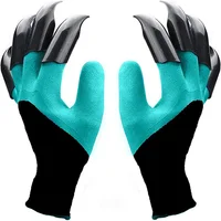 Gardening Gloves with Claws Digging Planting Protective Latex Gloves Durable Waterproof Prick-proof Permeable Home Labor Gloves 1