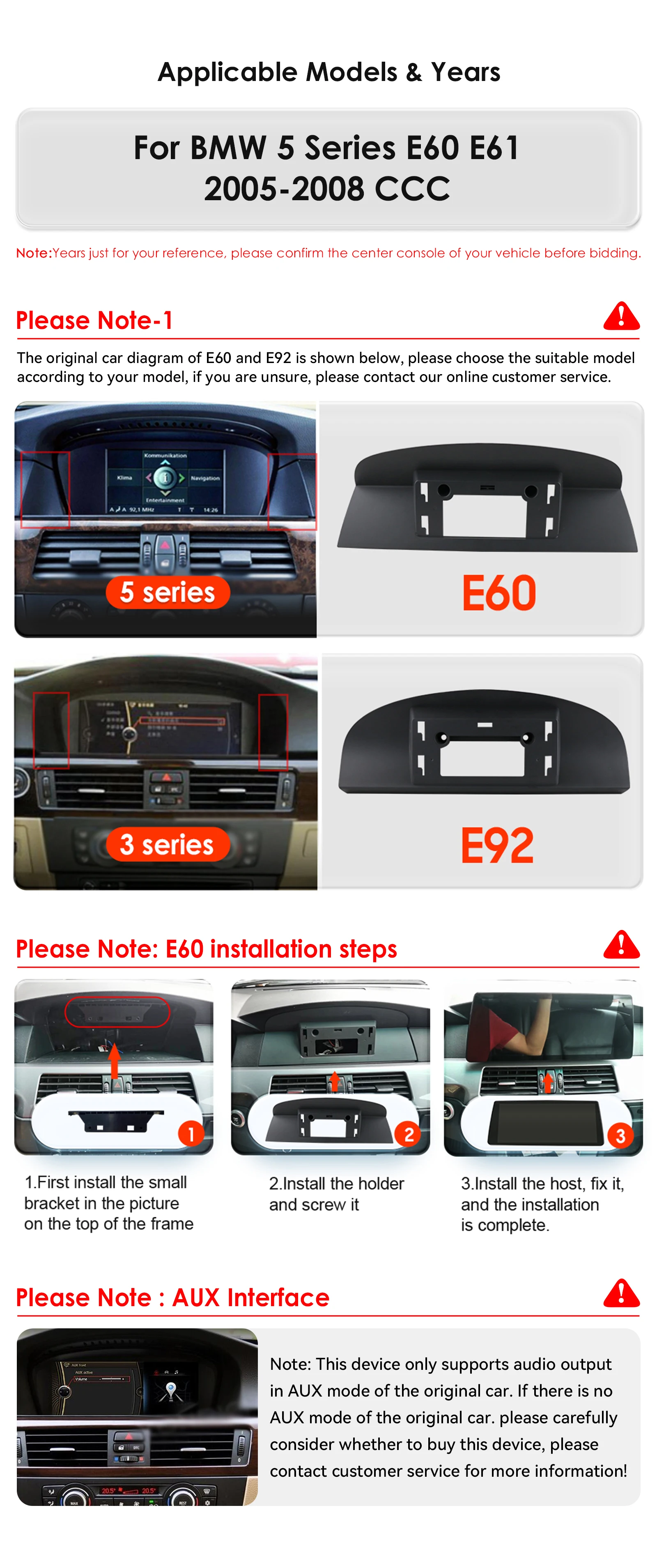 10.25 Android 13 Autoradio For BMW 5 Series E60 E61 CCC CIC 2005-2010 Multimedia Player 4G Carplay 2din Car radio GPS Stereo RDS