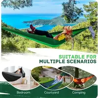 Outdoor Camping Hammock Portable Hammock Beach Backyard Courtyard Hiking Anti Rollover Double Hammock Outdoor Camping Equipment 4