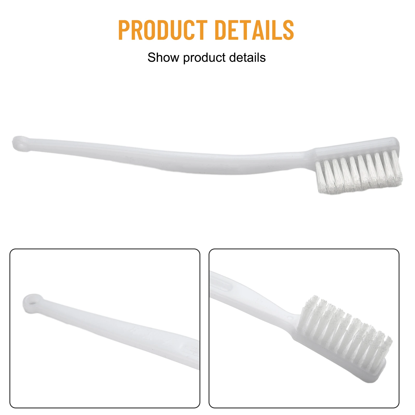 Brush Wire Metal Nylon Wire Plastic Stainless Steel White Brush 1PCS Black Handle Brass Machine Polishing