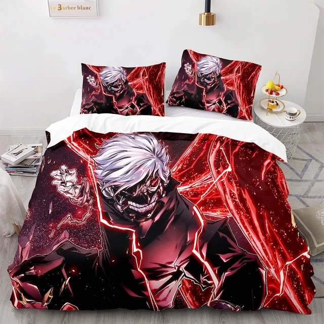 Anime Tokyo Ghoul 3-Piece Bedding Set, All-Season Luxury Soft