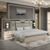 # Ensemble de meubles de chambre à coucher en MDF, lit King de luxe moderne, canapé moderne, 2024 3