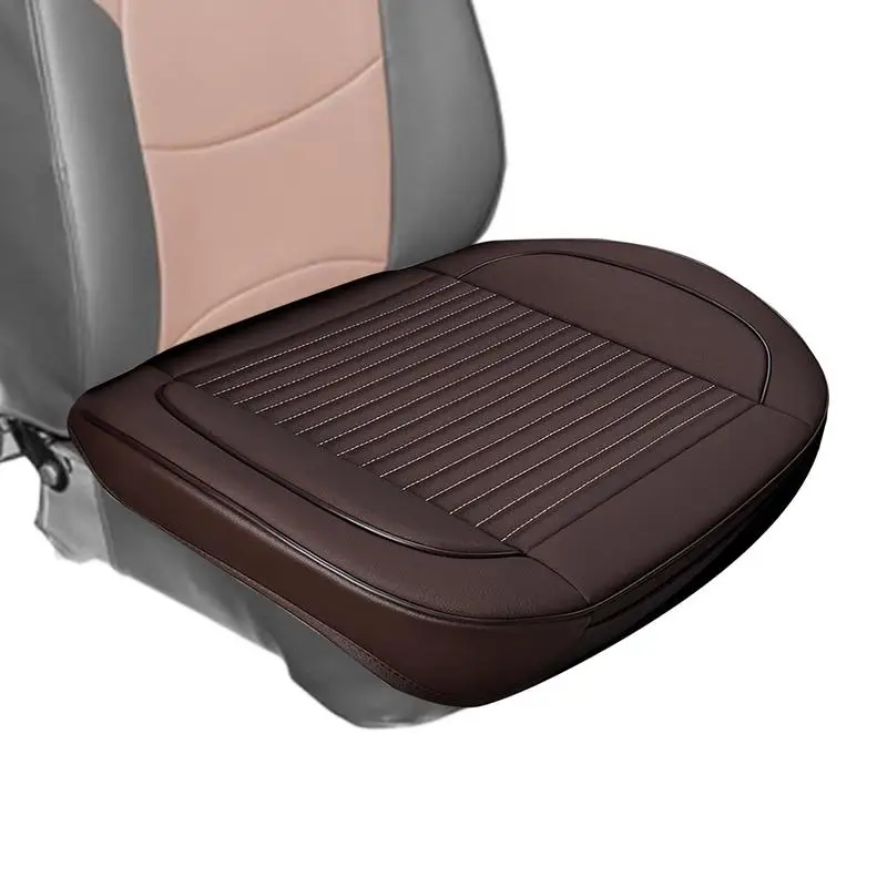 

Car Seat Covers Premium Waterproof Leather Full Driver Cushion Car Nonslip Protector Interior Covers For Front Seat Faux Leather