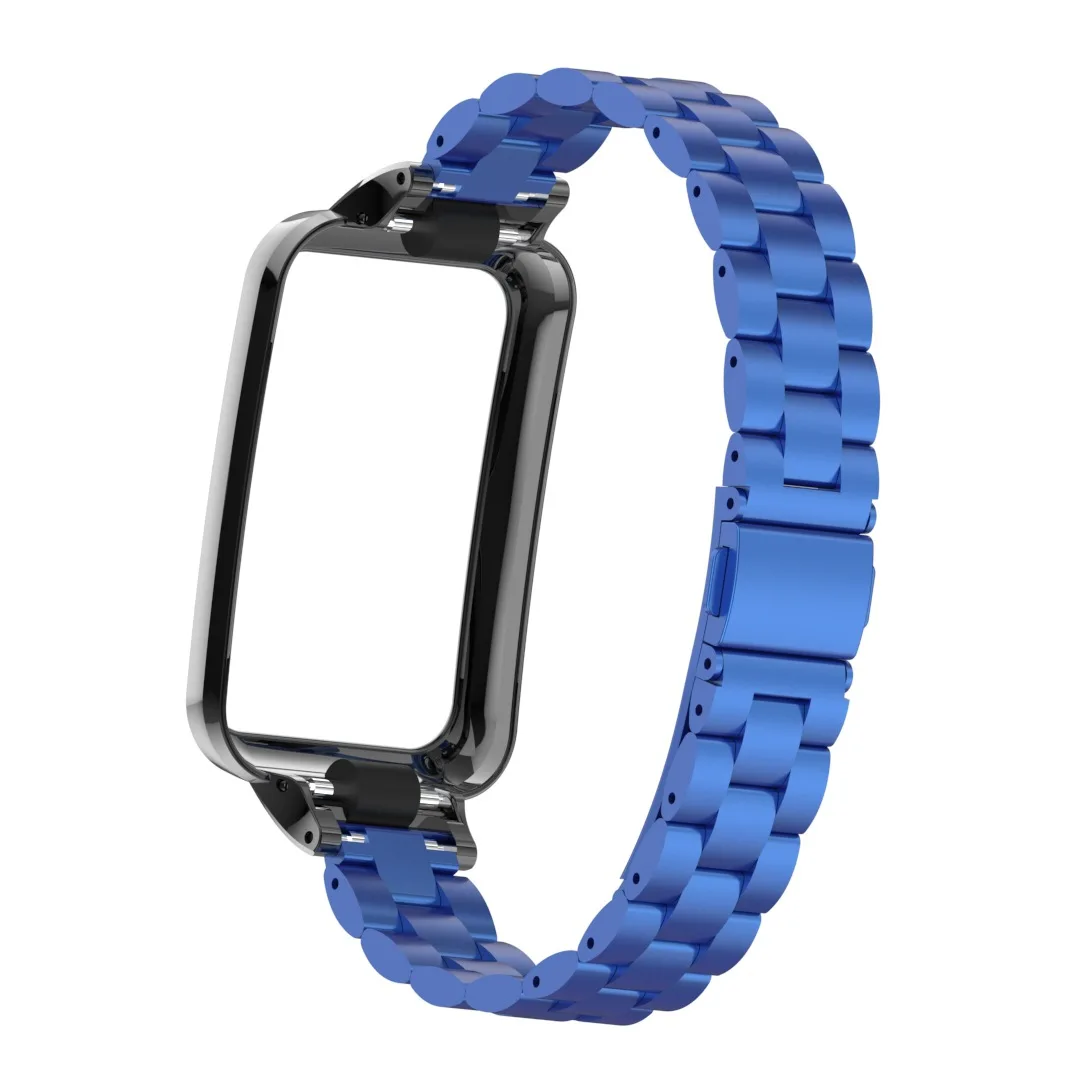 2-in-1 Metal Case and Stainless Steel Strap Set