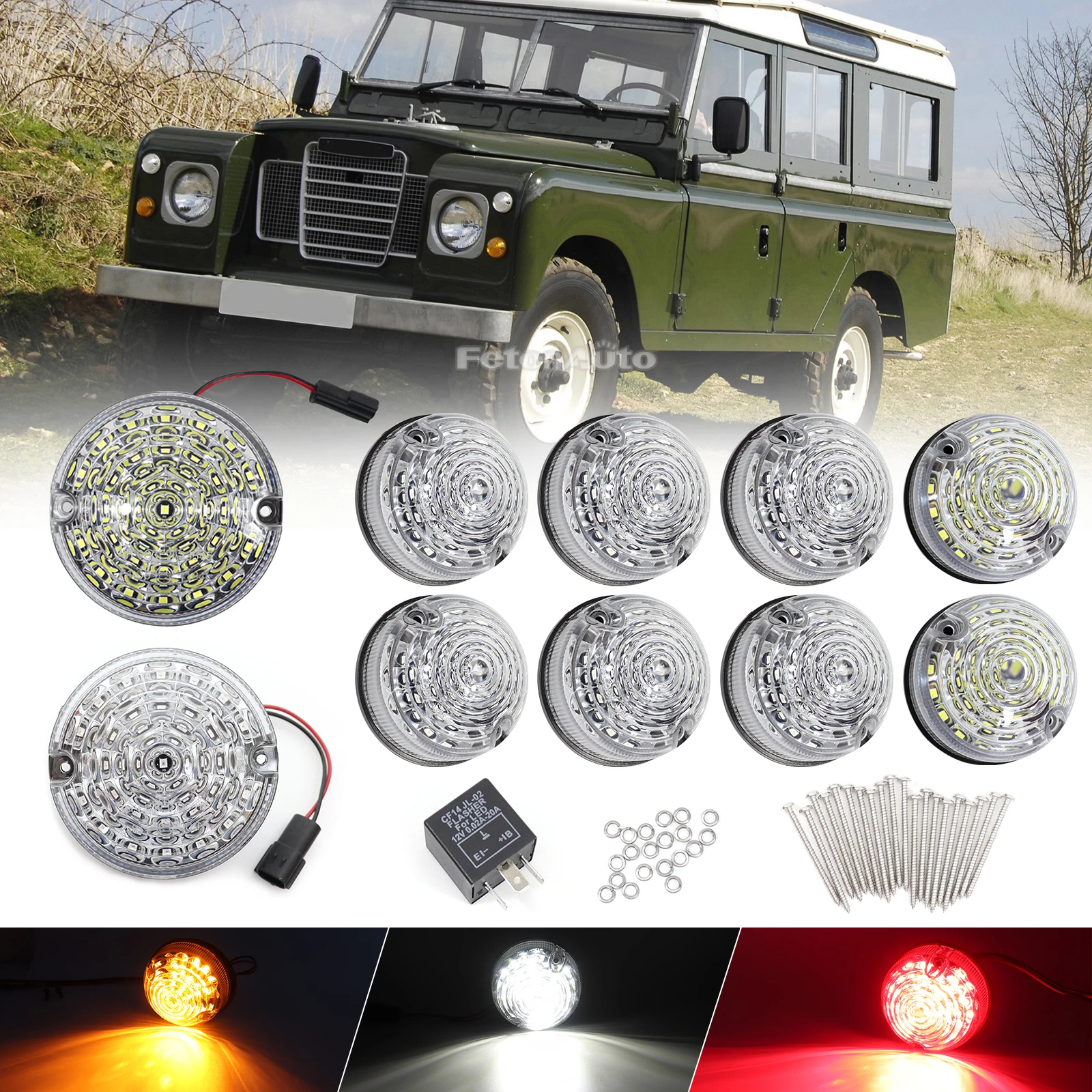 Turn Signal Complete LED Light Upgrade Kit for Land Rover Defender