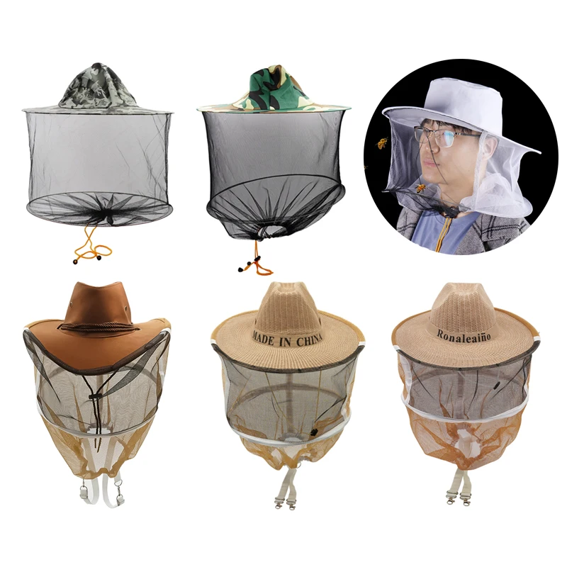 

Bee Hat Breathable Beekeepers Hat Beekeeper Hats With High Visibility Veil Face Protection Outdoor Bee Keeper Starting Kit