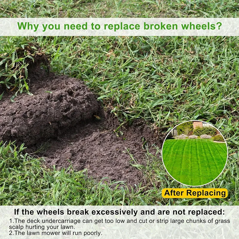 Universal Mower Deck Wheel Kit – Fits John Deere 48 54 60 72 Decks & More AM125172 - View #2