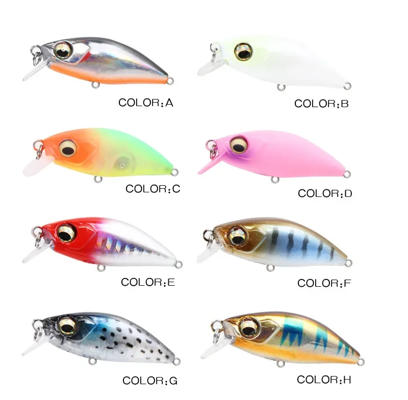 Description Picture 4 of itemSinking Minnow Fishing Accessories Lures Isca Artificial Weights 4.5g 45mm Pesca Accesorios Mar Wobblers Carp Fish Tackle Leurre
